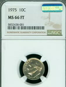 1975 �v���[�Y�x���g �_�C�� NGC MS66 FT PQ 2ND �ō������W�X�g�� MAC �X�|�b�g���X ���A *