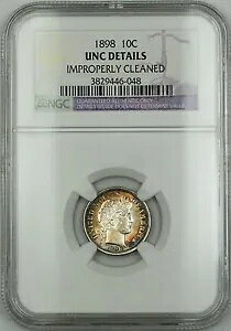 1898 o[o[ Vo[ _C NGC UNC ڍׂsK؂ Clnd (IRC) g[ RF