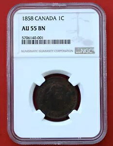 1858 Ji_ 1 Zg - NGC AU55 BN - 5706140-001-