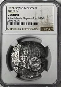 ���L�V�R �t�B���b�v 4 �� - 8 Reales 1621-30 Mo. - �X�p�C�X������j�D NGC �F��!