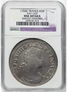 �t�����X 1704 LOIUIS XIV The Sun King ECU - DAV 1320 NGC �̏ڍ�