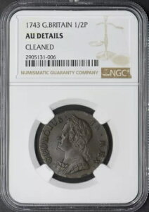 1743 �C�M���X 1/2 �y�j�[ - NGC AU �ڍ׃N���[�j���O�ς� - ?COINGIANTS?