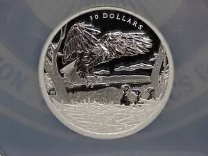 2022 $30 カナダ マルチファセット *ハクトウワシ* 2オンス ハイレリーフ NGC PF70 UC #050ARC