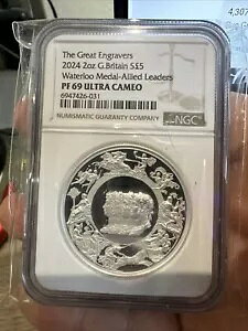 2024 GB 2�I���X �V���o�[ �v���[�t NGC PF69 �̑�Ȓ����� �E�H�[�^�[���[ ���_�� �A���C�h ���[�_�[