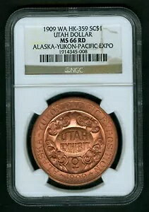 1909 N AXJE[REpVtBbNGLX| ^h NGC MS66 RD HK-359 #224