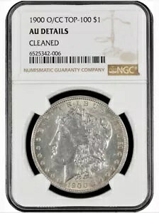 1900 O/CC TOP 100 $1 �����K�� �V���o�[ �_���[ NGC AU �ڍ� �N���[�j���O�ς� TOP 100 AU