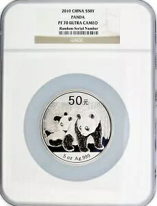 2010 50 ؐla 5 IX .999 v[t Vo[ p_ NGC PF70 UC