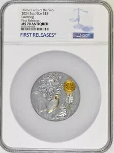 2024 jEG 3 IX Vo[ AeB[N Divine Faces of the Sun;_W{O- NGC MS70 FR