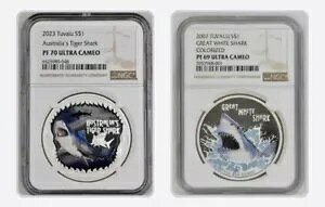 zIWU & C^`U 2 .999 1oz RC 2007/23 NGC PF69/70 co I[XgA