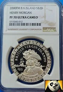 2000 BVI $20 �h�� NGC �g�b�v �|�b�v PF70 �C���w�����[ ���[�K�� �V���o�[ �v���[�t �R�C��