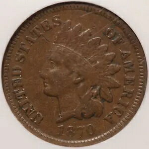 1870 Indian Cent NGC VF-30 - lC̃sbP̃oG[VI