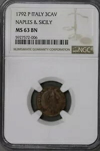 C^A 1792 P 3 Cavalli i|ƃV`A NGC MS 63 BN gbv |bv 1/0 S437