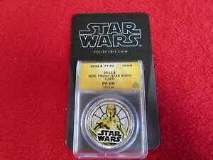 2011 jEG $1 Vo[ v[g X^[ EH[Y C-3P0 ANACS PF69 fBYj[ [JX ngc COAt c3p0