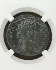 Commodus AE Dupondius uY [} RC AD 177-192ANGC Choice VF