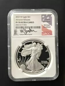 2022-W Silver Eagle Advanced �� NGC PF70 Michael Gaudioso �T�C������ NR �������[�X!