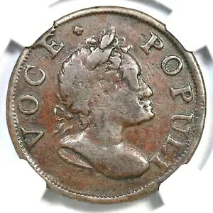 1760 N-2 R-3 NGC VF 30 BN Voce Populi n[tyj[ RjA 1/2p