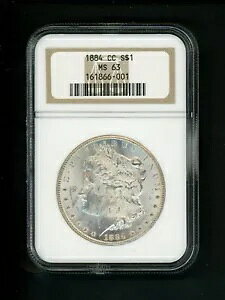 1884 CC US [K Vo[ _[ $1.00 $1 NGC MS 63 UNC zCg\