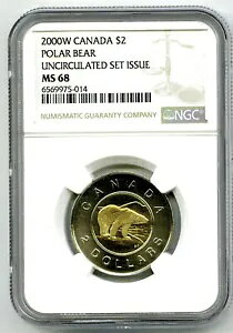 2000 W Ji_ $2 VN} NGC MS68 UNC gD[j[ 2 h gbvO[h - 2 m