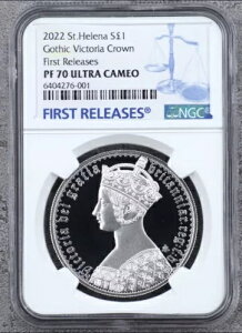 NGC PF70 FR 2022 �Z���g�w���i �}�X�^�[�s�[�X �S�V�b�N �r�N�g���A �N���E�� �V���o�[ �R�C�� 1�I���X