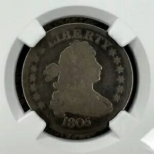 1805 �h���[�v �o�X�g �N�H�[�^�[ 25c - NGC AG03 AG-3