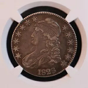 1828 �L���b�v�h �o�X�g �n�[�t�_���[ O-117 - NGC AU50 - �S�[�W���X�ȑI�� AU �I���W�i��! PQ+