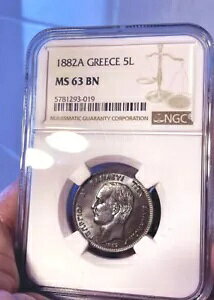 �M���V�� - 5 ���v�^ 1882 MS63 NGC �f���炵������!!!