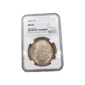 1879 MS63 NGC �����X�^�[ ���C���{�[ �g�[�� ���[�K�� �h��