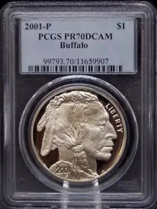 :2001-P $1 Vo[ obt@[ LOv[t PCGS PF 70 DCAM AeB R2 gbv |bv