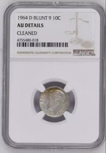 NGC AU �ڍ� 1964 D 10C �u�u�����g 9 �N���[�j���O�ς݁v