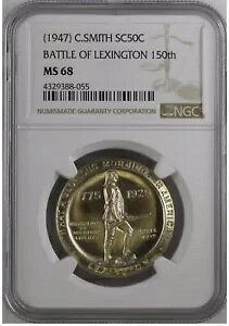 1947 C.スミス SC50C レキシントンの戦い 第 150 回 NGC MS 68