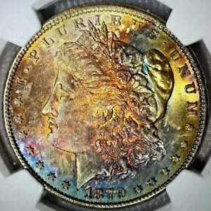 1879 �N�� NGC MS 63 ���[�K�� $??�S�[�W���X�ŃJ���t���ȃ��C���{�[���F??���򂪓H��