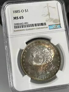 1885-O ���[�K�� �_���[ NGC MS65 MONSTER ���C���{�[ �g�[��