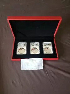 2020 チャイナパンダセット (瀋陽、上海、深セン) NGC MS70 ソン・リナ サイン入り