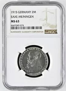 J 154 - 2 }[N W[W 2  (1915 N) NGC MS 63 KM044-