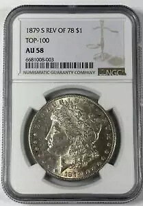1879 S Rev 78 ���[�K�� �V���o�[ �_���[ NGC AU-58 S TOP-100 78 �̃��o�[�X