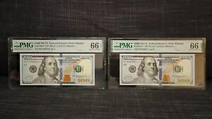 2017A FED RSV m[g Ag^ 100 ăh FR#2190-F PMG 66 AX^[m[g