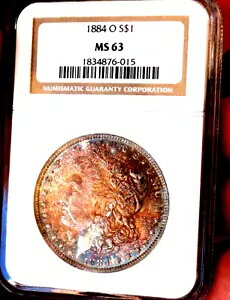 ���[�K�� �V���o�[ �h�� 1884 O NGC MS 63 �����X�^�[ ���C���{�[ �g�i�[ ���E �R�C��