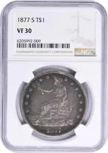 1877-S fՋh VF30 NGC