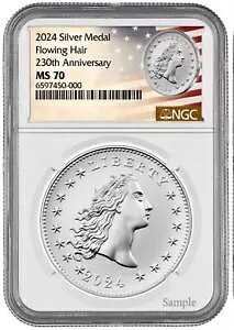 vZ[ 2024 t[CO wA Vo[ 230TH ANNIVERSARY _ NGC MS70 %