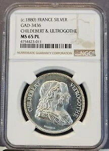 1880 �N�t�����X�⃁�_�� GAD-3436 �`���f�o�[�g & �E���g���S�[�X NGC MS 65 PL �g�b�v �|�b�v