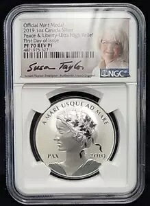 2019 �J�i�_ �s�[�X & ���o�e�B �E���g�� �n�C �����[�t NGC Rev PF70 Taylor Mercanti FDOI