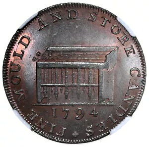 ~hZbNX VbPg̃Lh Rh 1/2 yj[ g[N 1794 NGC MS 65BN D&H-475