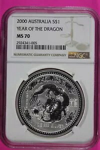 2000 MS 70 �C���[ �I�u �U �h���S�� �I�[�X�g�����A ���i�[ NGC �F��{���̃X���u 892