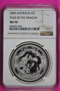 2000 MS 70 �C���[ �I�u �U �h���S�� �I�[�X�g�����A ���i�[ NGC �F��{���̃X���u 893