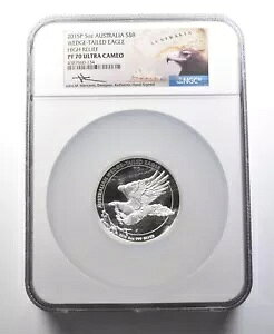 2015 P �I�[�X�g�����A $8 �V���o�[ �I�i�K HR �����J���e�B PF70 NGC *0220