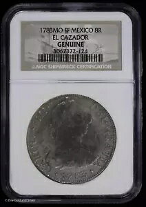 1783-Mo 8 Reales ���L�V�R �V���o�[ �G�� �J�U�h����j�D NGC ���K�i
