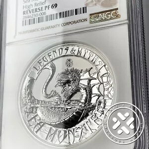 2017 $5 NGC ���o�[�X PR 69 �V�[ �����X�^�[ 2 �I���X �V���o�[ �R�C�� �n�C�����[�t