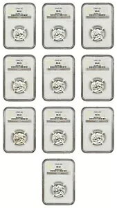 Vg NH[^[̃bg: 1954-D 25C NGC MS65 (10 RC)