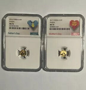 2  2016 & 2017 10  1-g .999 p_݁ANGC ms70 ʃx