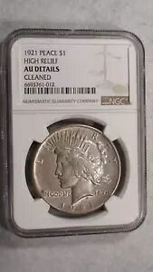 1921 P Peace Silver Dollar NGC �����ʃn�C�����[�t�ɂ��� $1 �R�C�� �������w��